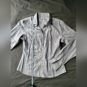 NWOT Women's Gray Button Down Shirt